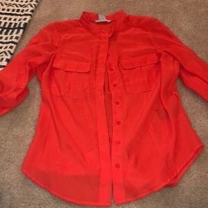 Orange blouse